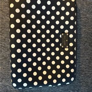 kate spade Black and White Dotted laptop Sleeve